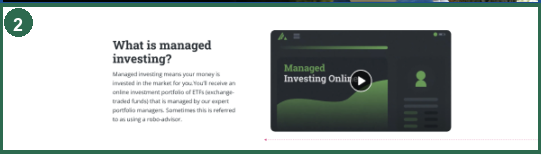 After: What is managed investing section with search keywords