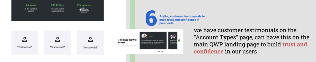 6. Add customer testimonials
