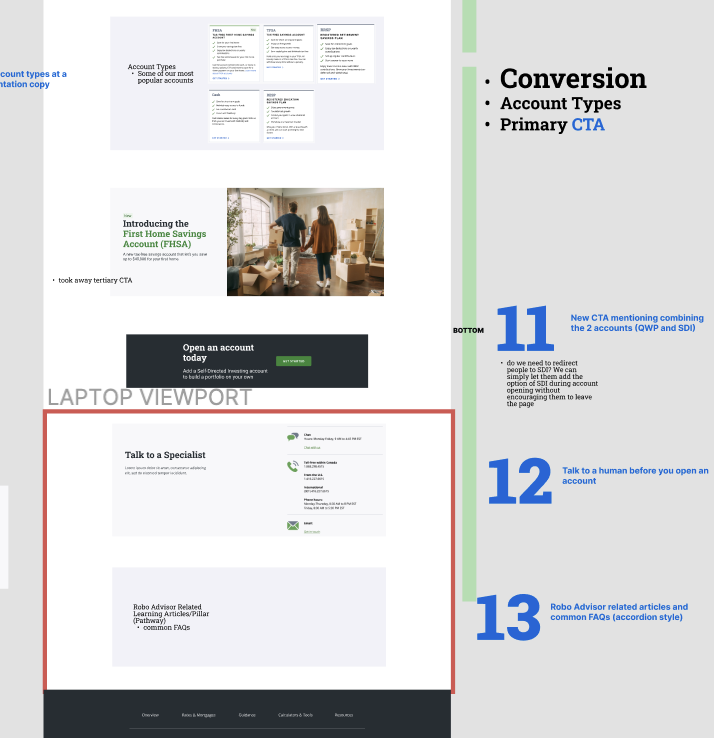 Conversion stage recommendations