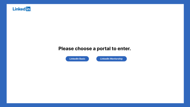 2. Login and Search High-Fidelity Mockup: Portal Screen
